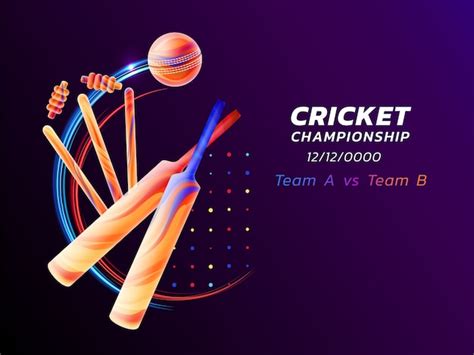 Premium Vector Abstract Illustration Of Cricket Sport From Colored