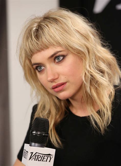 More Pics Of Imogen Poots Medium Wavy Cut With Bangs Claire Casablancas Wilde Long Blond Long