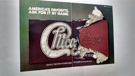 Rare Vintage Original Printpromo Poster Ad Chicago 1976 Chicago X
