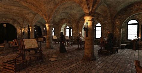 Medieval Scriptorium Medieval Building Images Photo