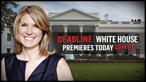Dont Miss The Premiere Of “deadline White House A New Msnbc Show Hosted By Watch It Live