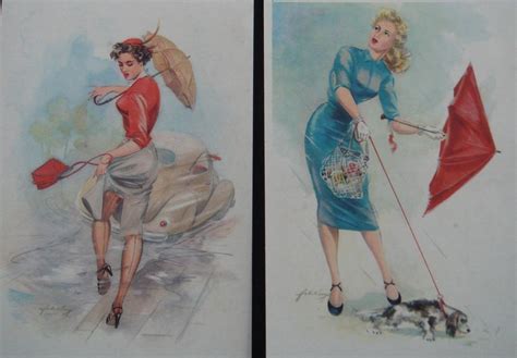 vintage 1950s postcards 50s heinz fehling pin up girls postcard set of 6 german calendar girl