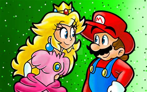 Mario And Princess Peach By Luigiyoshi2210 On Deviantart
