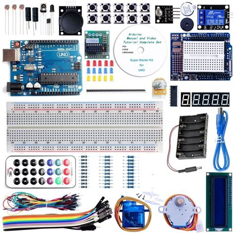 Uno R3 Project Advanced Starter Kit With Tutorial For Arduino Multi
