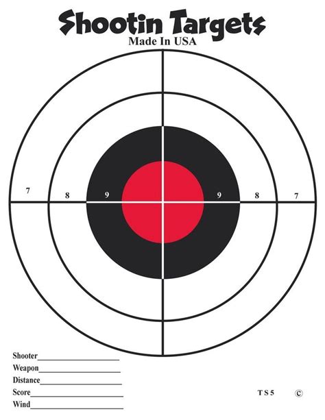 Free Printable Targets For Shooting