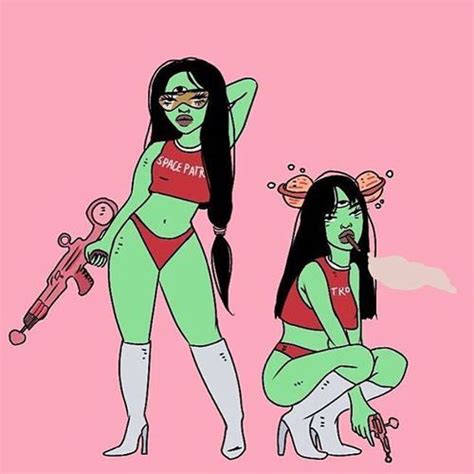 Green Alien Girl Tumblr