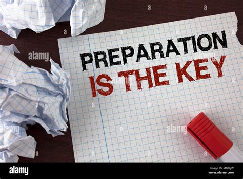 Word Writing Text Preparation Is The Key Business Concept For Learn