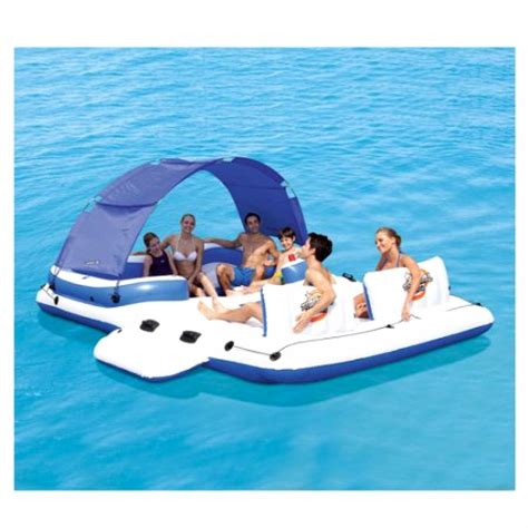 My baby float swimming swim ring pool infant chair lounge with backrest ihometea. 6 PERSON FLOATING island Raft Water Lounge Boat Lake ...