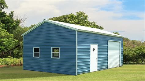 A carport is typically half the price of adding a garage built into a home or as a detached garage. One Car Steel Garages - Roof Styles, Sizes and Prices With Applications Abound