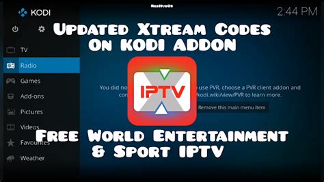 Xtream Tv Kodi Addon Updated List Of Xtream Codes Free World