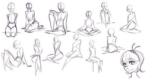 Sitting Poses Drawing Poses Art Reference Drawings