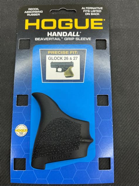 Hogue Handall Beavertail Rubber Grip Sleeve For Glock 2627 Same Day