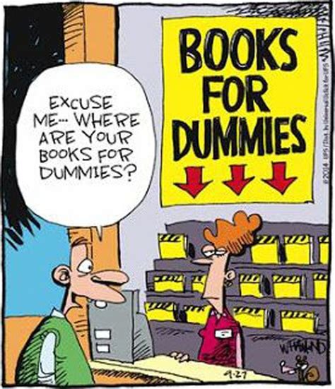 Sunday Funnies Librarian Humor Library Humor Dummies Book