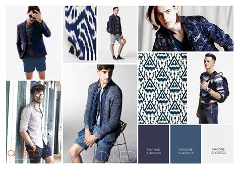 Mens Fashion Fix - Inked - Blue / Tribal / Ethnic / Mood Board Fashion