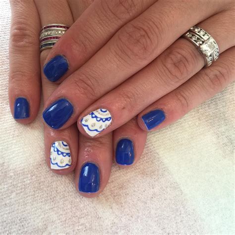 Royal Blue Nail Designs With Rhinestones Design Talk