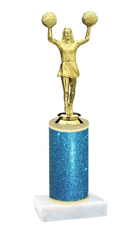 Glitter Column Trophy With Figure 8 Glitter Colors And Etsy