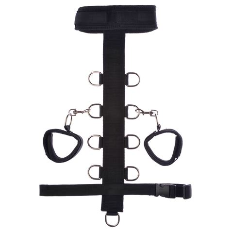 Buy Itspleazure Black Neck And Wrist Cuff Set For Couple Bdsm Play For Rs