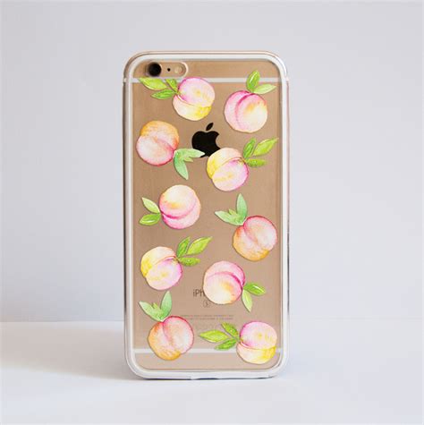 Clear Peaches Bumper Impact And Slimline Phone Cases Dessi Designs