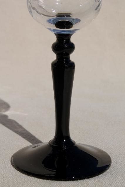 Luminarc Onyx Black Stem French Crystal Champagne Flutes W Original Labels