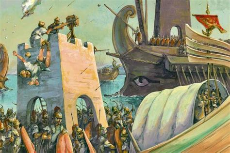 The Battle Of Actium September 2 31 Bc Artwork By Christa Hook
