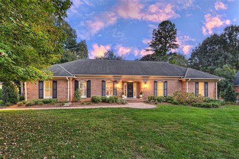 Classic Brick Ranch Home North Carolina Luxury Homes Mansions For