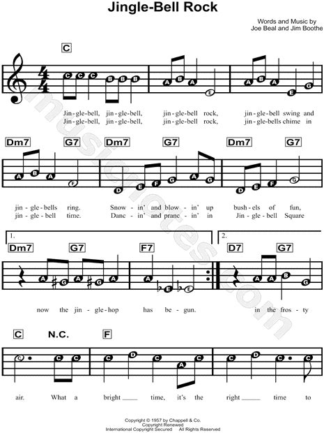 Print And Download Jingle Bell Rock Sheet Music By Bobby Helms Sheet