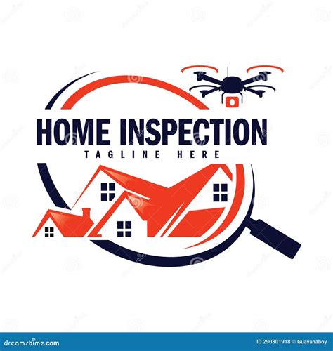 Home Inspection Logo Design Vector For Realtor Business Stock