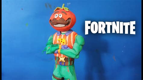Como Hacer A Tomato Head Fortnite Sculpting Tomatohead Fortnite Youtube