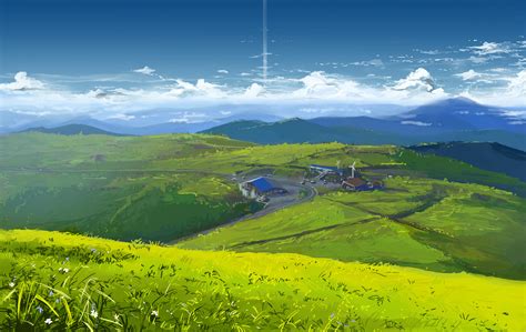 Anime Landscape Mountain Anime Background