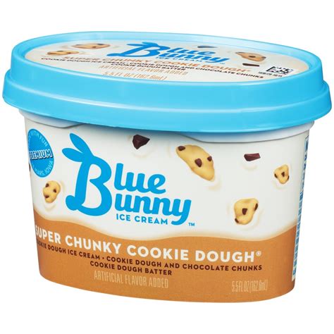 Blue Bunny Super Chunky Cookie Dough Ice Cream 55 Fl Oz Shipt