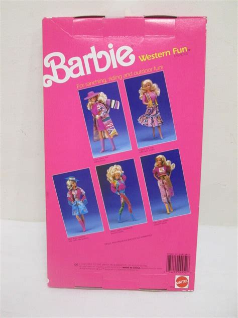 Nrfb Vintage 1989 Western Fun Barbie Fashions 9952 Ebay