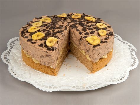 Rezepte für Kinder - Schokoladen-Rezepte: Schoko-Sahne-Torte mit Bananen