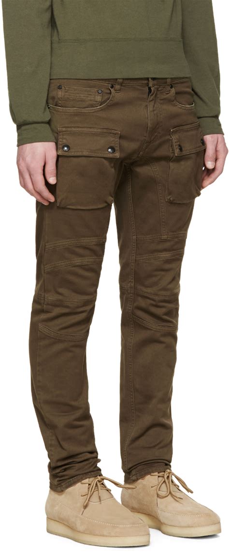 Belstaff Cotton Felmore Slim Fit Cargo Pants In Khaki Natural For Men