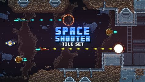 Space Shooter Tile Set Thegameassetsmine