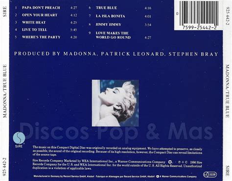 Discos Pop And Mas Madonna True Blue