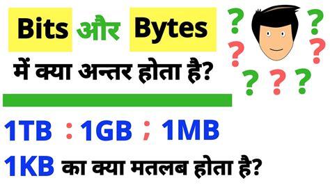 What Is Difference Between Bits And Bytes Tb Gb Mb And Kb