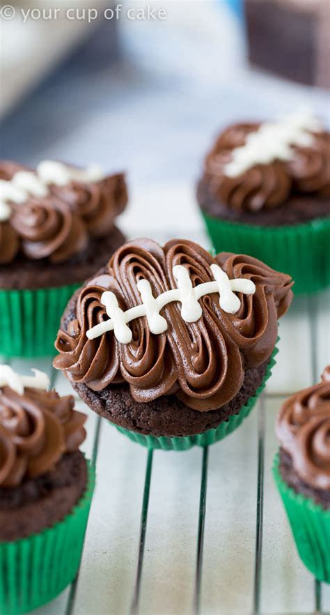 Make a showstopping football cake for a big fan with our selection of football cookie cutters and football cake toppers and cake decorations. Easy Football Cupcakes (with video) - Your Cup of Cake