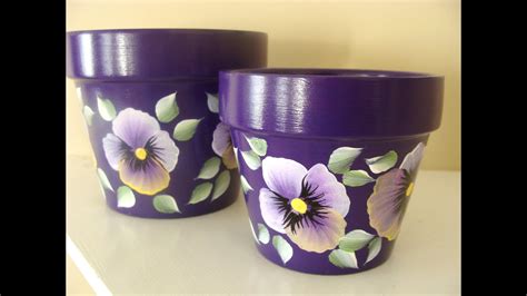 Hand Painted Planter Pots And Outdoor Home Decor Youtube