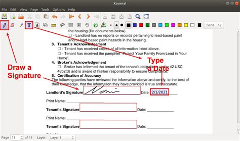 How to add a signature to a PDF document on Linux
