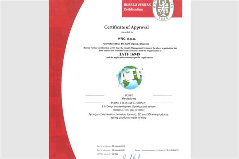 Maybe you would like to learn more about one of these? Quality certificate IATF 16949 - VRC