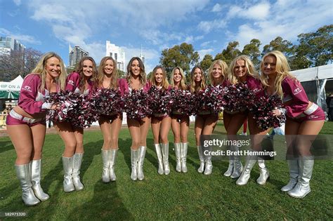 Manly Cheerleaders Pose During The Nrl Grand Final Fan Day At Darling News Photo Getty Images