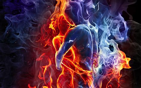 46 Cool Fire And Water Wallpapers Wallpapersafari