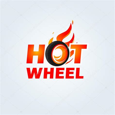 Hot Wheel In Fire Flame Logo Stock Vector Image By ©ideasign 110763242