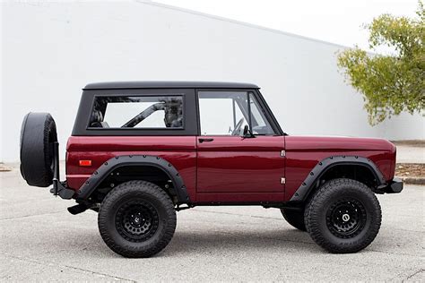 Green 1970 Ford Bronco Goes Metallic Red To Hide Coyote Engine Big