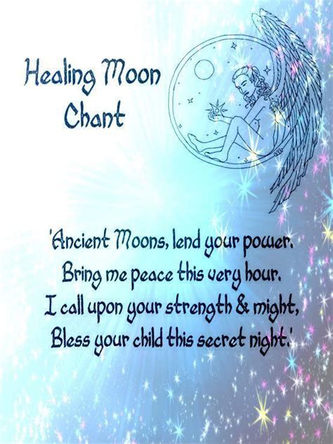 Healing Spell Moon Chant Wiccan Spells Spells Witchcraft
