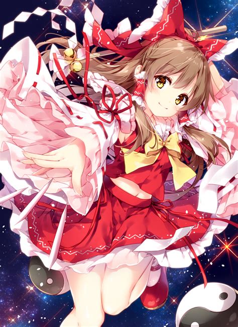 Hakurei Reimu Touhou Drawn By Mochizuki Shiina Danbooru