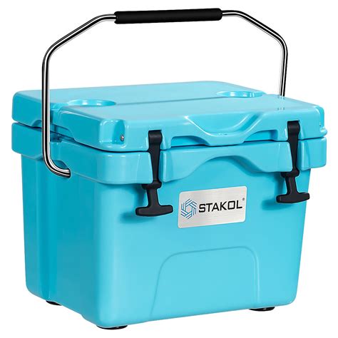 Sktakol 16 Quart Cooler Portable Ice Chest Leak Proof 24 Cans Ice