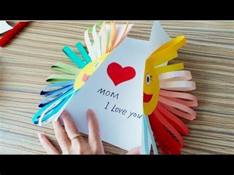 Mothers pinterest.com see all ››. kids Craft // Diy mother's day card // art and crafts ...
