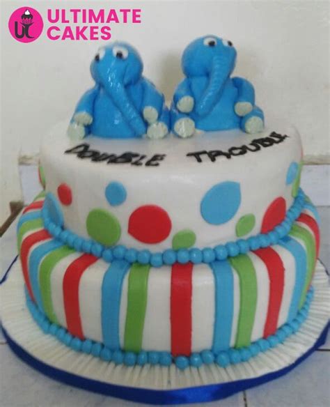 Double Trouble Baby Shower Cakes Shower Cakes Baby Shower Cakes Cake