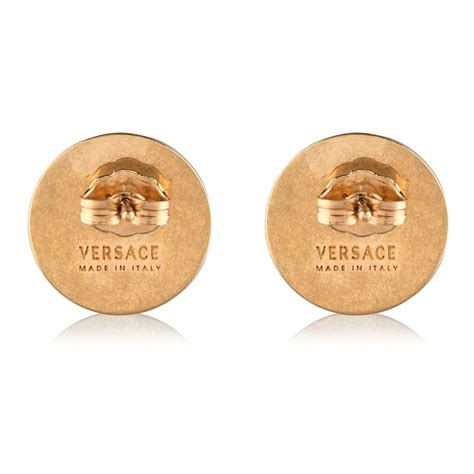 Versace Round Logo Earrings Women Earrings Flannels